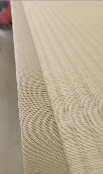 灰桜色の畳表と畳縁