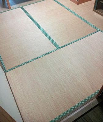 草快マーブルヒノキに今様アーガイル柄の畳縁