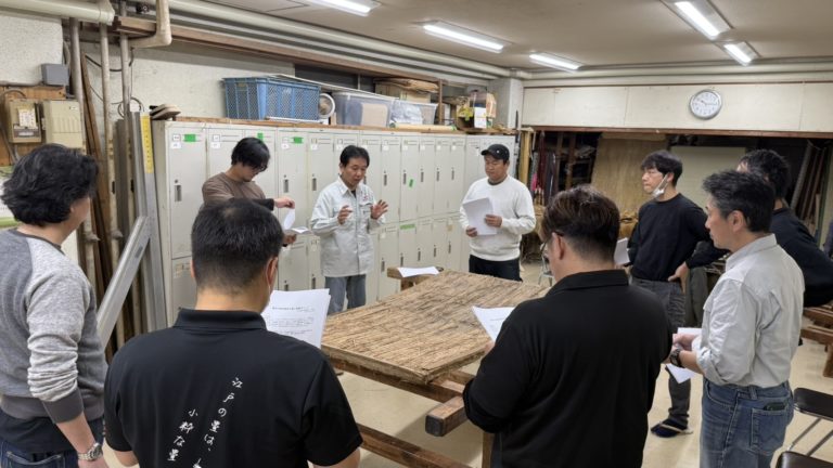 手床解体勉強会開始前の説明中