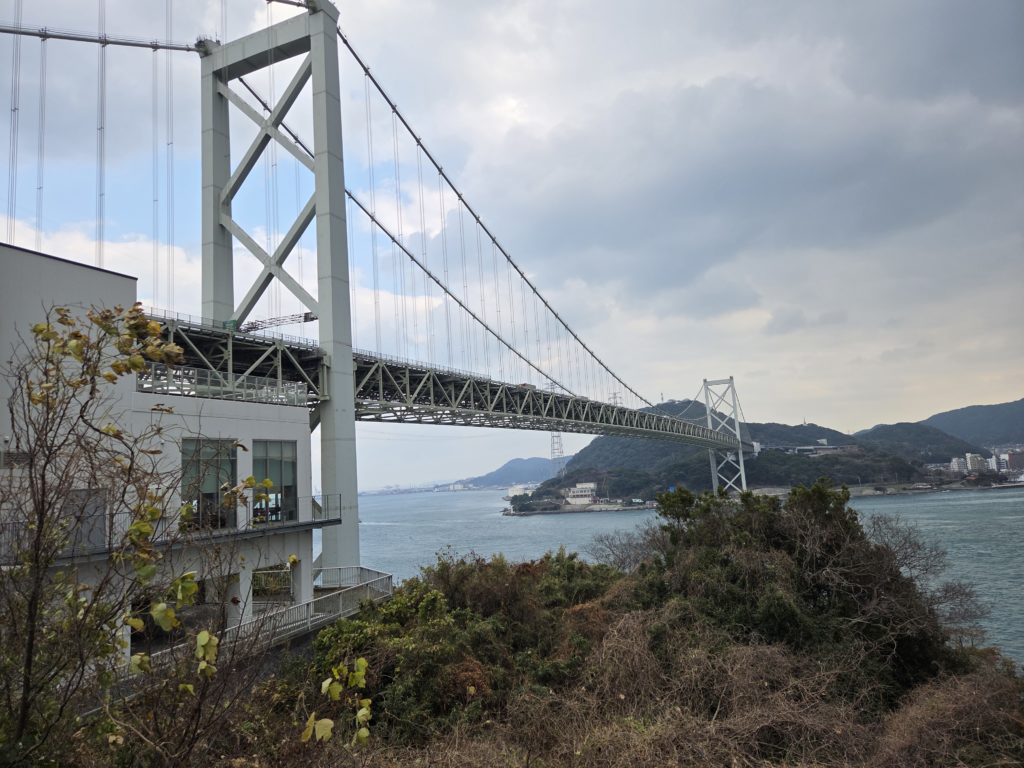 関門橋　下関側の壇ノ浦パーキングから