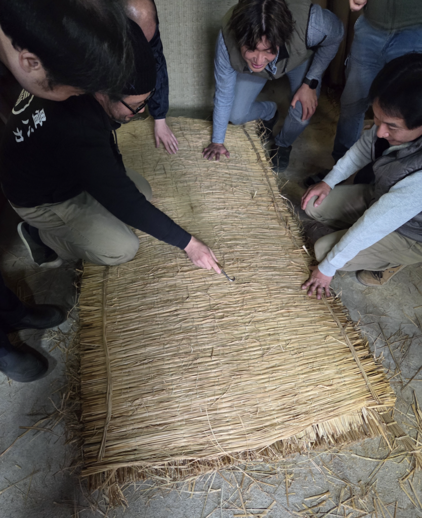 かけ縫い運針確認中
